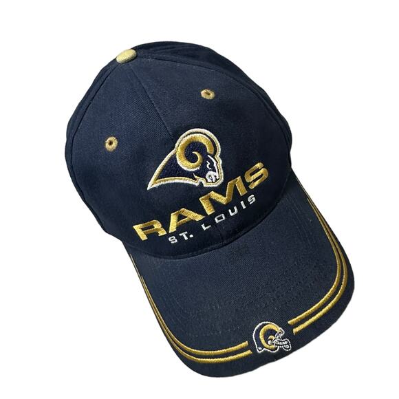 NFL St. Louis Rams Baseball Hat Cap Dark Blue Adjustable - Picture 1 of 5